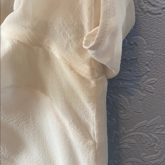 2/$20 Graham and Spencer cream silk t shirt - Picture 6 of 6
